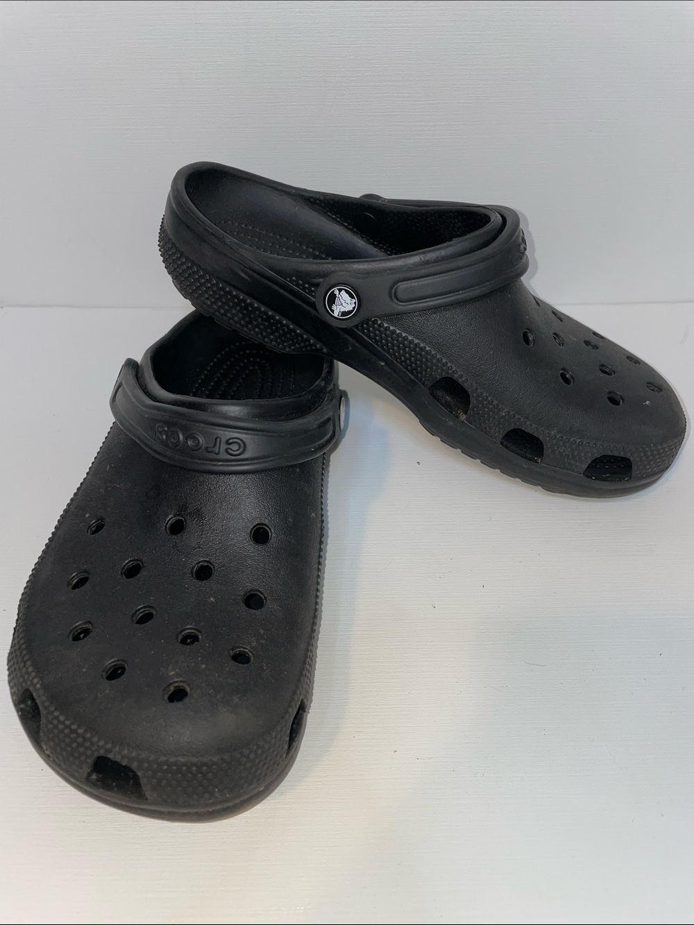LN CROCS Black Classic Clog Sandals - Sz W 10 / M 8
